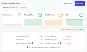 Core Web Vitals - Leeds Gov